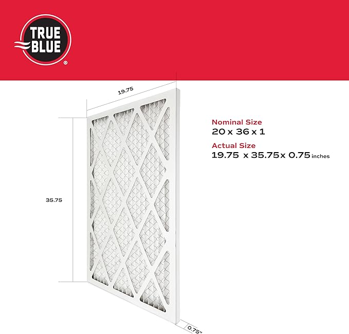 True Blue Allergen 20x36x1 Air Filter, MERV 11 - Image 2