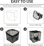 Pond Pump Filter Bag Solid Pump Mesh Box Adjustable Pond Filter Box Protective - Image 6