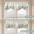 Easter Tie Up Valance Curtains for Windows, Kitchen Curtains Window Shades - Image 5