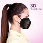 Miuphro KN95 Face Mask 50 Pack, Disposable Respirator Masks, 5 Layer Design - Image 5
