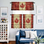 Kitchen Curtains Tiers and Valance Set of 3, Canada Light Filtering Window - Image 6