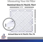 Filter King 9.75x23.75x1 Air Filter | 4-PACK | Carbon MERV 8 HVAC Pleated A/C - Image 2