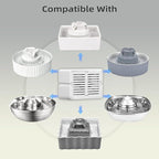 16 Pack Cat Fountain Filter Replacement, Triple Cupcake Cat Fountain Filters - Image 2