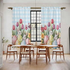 Easter Window Curtains 72 Inch Long 2 Panel Set, Rod Pocket Long Curtains & by Unknown