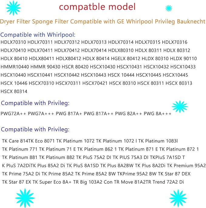 5Pcs 481010716911Dryer Filters 5-Hole Design - Image 4