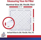 Filter King Air Filters 20.75x20.75x1 | 6-PACK | MERV 11 HVAC Pleated AC - Image 2