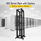 Raising Electronics Server Rack Open Frame Rack 4 Post 19 inch Adjustable - Image 2