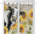 Yellow Sunflowers Living Room Curtains 84 Inch Length, Window Curtains Tab Top by Unknown