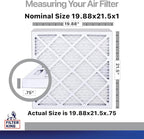 Filter King 19.88x21.5x1 Air Filter | 4-PACK | Carbon MERV 8 HVAC Pleated A/C - Image 2