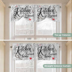 Kitchen Knife Fork Tie Up Valance Curtains - Image 5