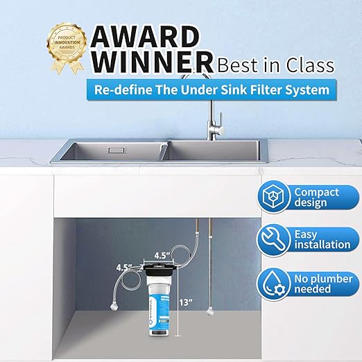 Water Filter for Sink Faucet, NSF/ANSI 42&53 Improve Taste, EZ Change Life - Image 3