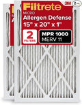 Filtrete 15x20x1 AC Furnace Air Filter, MERV 11, MPR 1000, Micro Allergen by Filtrete