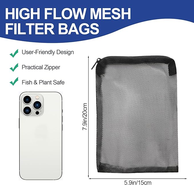 16 Pcs Aquarium Filter Media Bags - Image 8