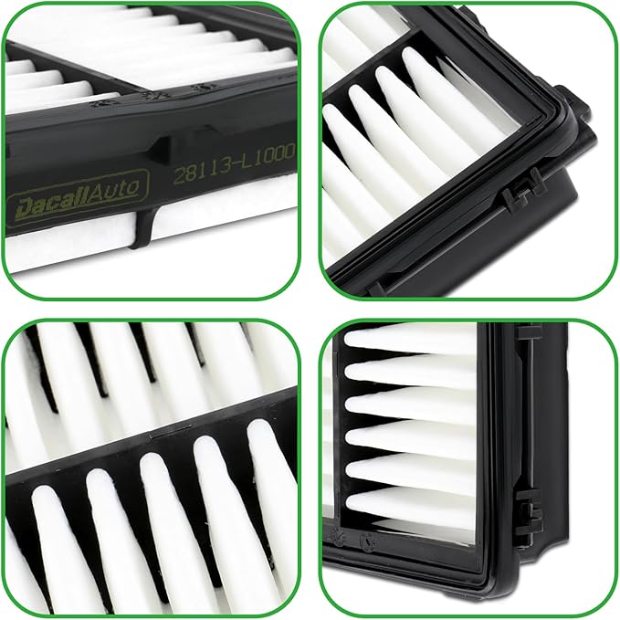 Engine & Cabin Air Filter Set for Hyundai Santa, Sorento; Replace 28113-L1000 - Image 7
