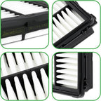 Engine & Cabin Air Filter Set for Hyundai Santa, Sorento; Replace 28113-L1000 - Image 7