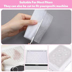 100 Pcs Nail Dust Collector Filter No-Spilling Filters Replacement Paper - Image 7