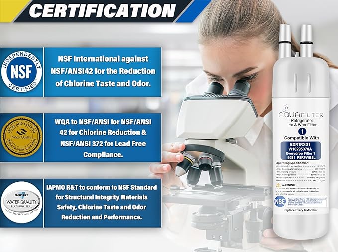 FILTER1 W10295370 A Refrigerator Water Filter Replacement Compatible - Image 7