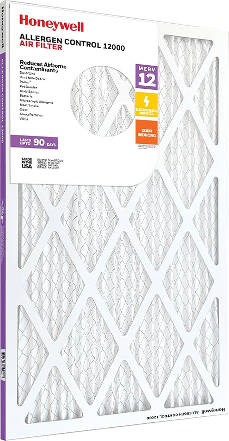 Honeywell 16x25x1 MERV 12 Electrostatic Pleated HVAC AC Furnace Air Filter | - Image 6