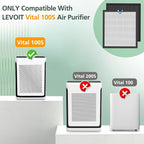 Vital 100S Replacement Filter for LEVOIT Vital 100S-P Air Purifier, HEPA and - Image 2