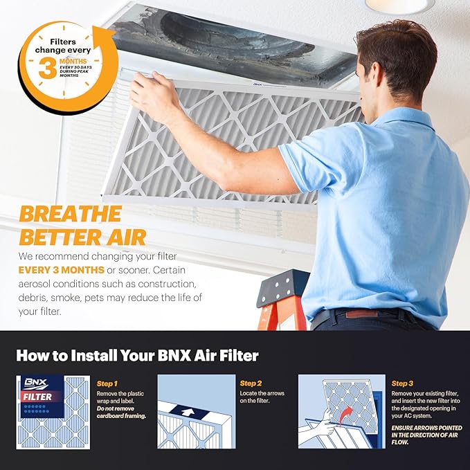 BNX TruFilter 20x20x5 MERV 11 Air Filter - Image 6