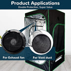 2Pcs 6 Inch Grow Tent Vent Cover Filter, Duct Filter Net - Image 6