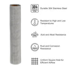 PATIKIL 40" L x 16" W Woven Wire Mesh, 30 Mesh 304 Stainless Steel Air Vent - Image 3