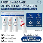 iSpring CU-A4 0.01μm Ultra-Filtration Under Sink Water Filter System, Tankless - Image 4