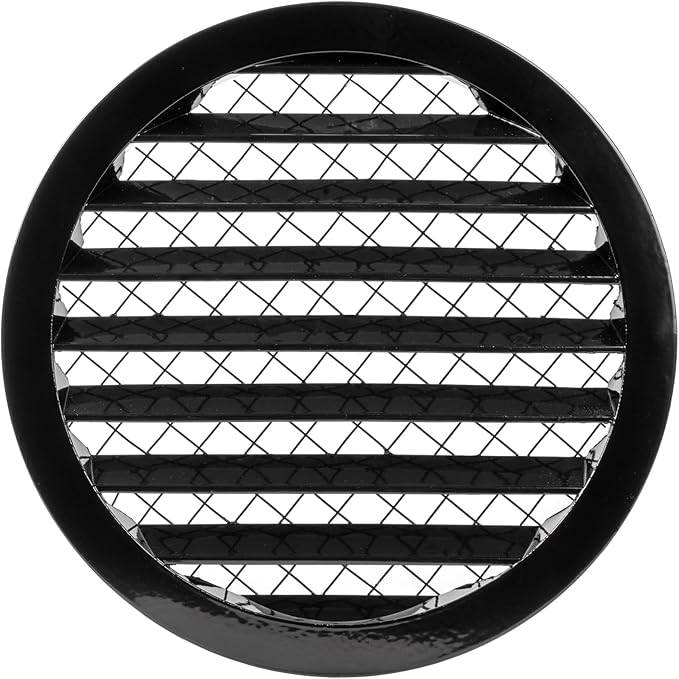Repa Market 8" Inch Scratch Resistant Black Soffit Air Vent Cover by RepaMarket