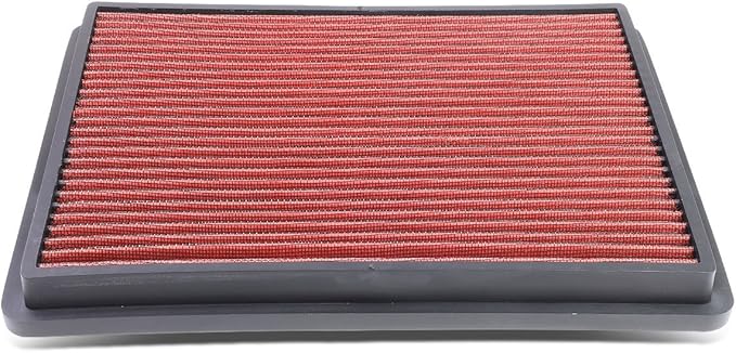 DNA Motoring AFPN-018-RD Clean Air Washable Drop In Panel Air Filter Enhance by DNAMOTORING