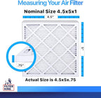 Filter King 4.5x5x1 Air Filter | 4-PACK | MERV 8 HVAC Pleated A/C Furnace - Image 2