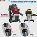 Shop Vac Extractor Attachment for Upholstery & Carpet Cleaning Accessory Hand - Image 5