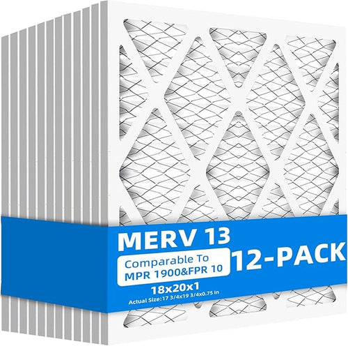 18x20x1 Furnace Air Filters, MPR 1900 & FPR 10, MERV 13 Pleated Air Filter by Chenzhit