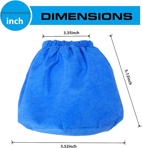3 Pack VRC2 Cloth Filter for Vacmaster 1.5 to 3.2 Gallon Wet/Dry Vacuums - Image 2