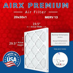 AIRX FILTERS WICKED CLEAN AIR. 20x30x1 Air Filter MERV 13 Electrostatic Pleated - Image 2