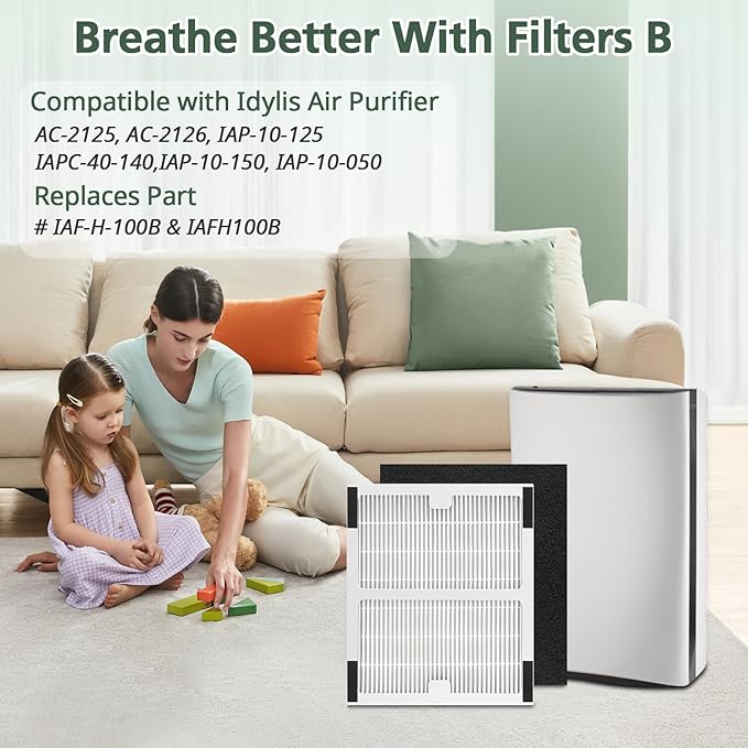 Replacement Filters b for Idylis AC-2125, IAF-H-100B, IAP-10-125, IAPC-40-140 - Image 9