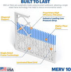 BNX TruFilter 20x25x1 MERV 10 AC Furnace Air Filter - Image 4