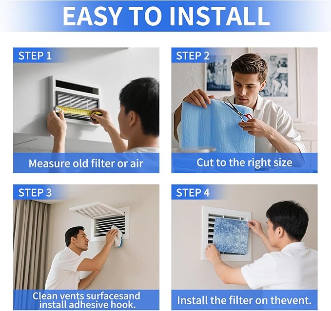 Custom Size Air Vent Filters, for Home Floor, HVAC Furnace Vents - Image 2