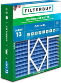 Filterbuy 19x20x5 Air Filter MERV 13 Optimal Smoke & Allergy Defense, Pleated by Filterbuy