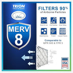 16x25x1 Air Filter MERV 8 TRION Air Bear Pleated HVAC Air Filters Replacement - Image 6