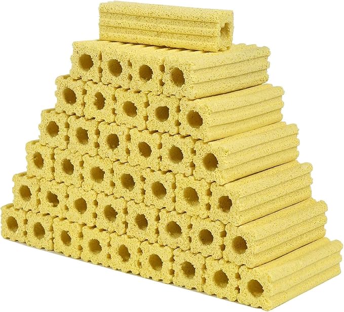 54pcs 3.8 Inch Aquarium Ceramic Bio Filter Media, Ceramic Bio Media Blocks by AFACYGN