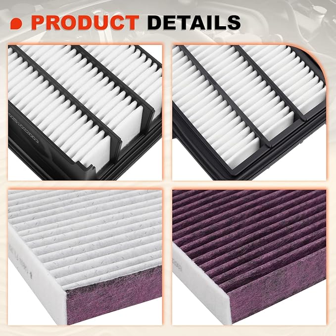 Engine & Upgrade Cabin Air Filter Kit Compatible - Image 7
