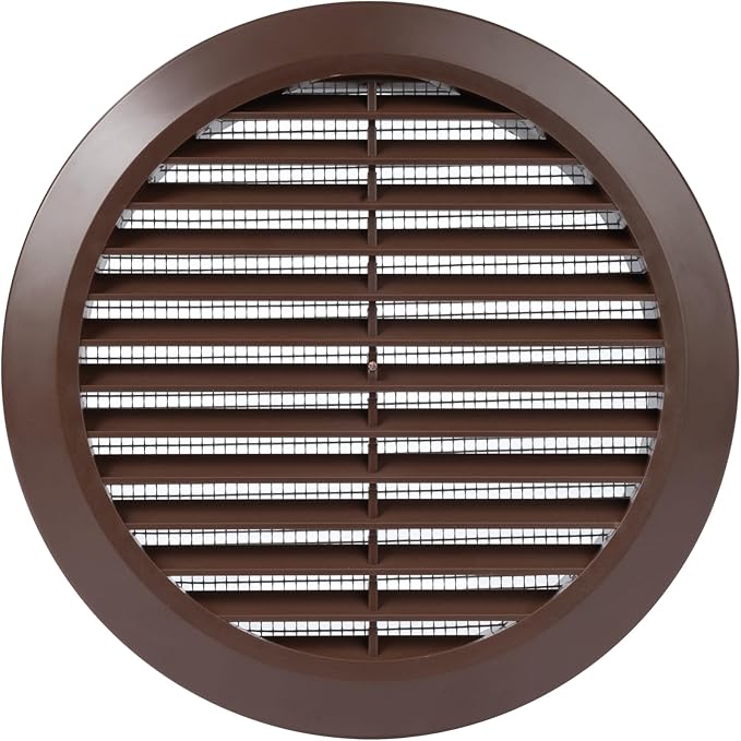 Brown 6" Inch Round Ventilation Grille by Unknown