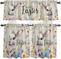 Easter Grey Bunny Kitchen Curtains Set 3 Piece by Unknown