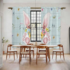 Easter Window Curtains 72 Inch Long 2 Panel Set, Rod Pocket Long Curtains & by Unknown