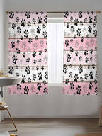 Sheer Curtains 72 Inches Long, Vintage Farmhouse Country Wooden Grain Privacy - Image 5