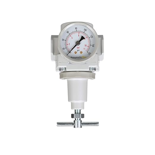 PneumaticPlus SAR400T-N04BG Compressed Air Regulator 1/2" NPT, Gauge & Bracket - Image 2