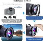 55mm Lens to 58mm Camera Lens Adapter, 55mm to 58mm Filter Step-Up Adapter Ring - Image 5