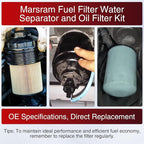 Marsram 6.7 Cummins Fuel Filter and Oil Filter Fits - Image 7