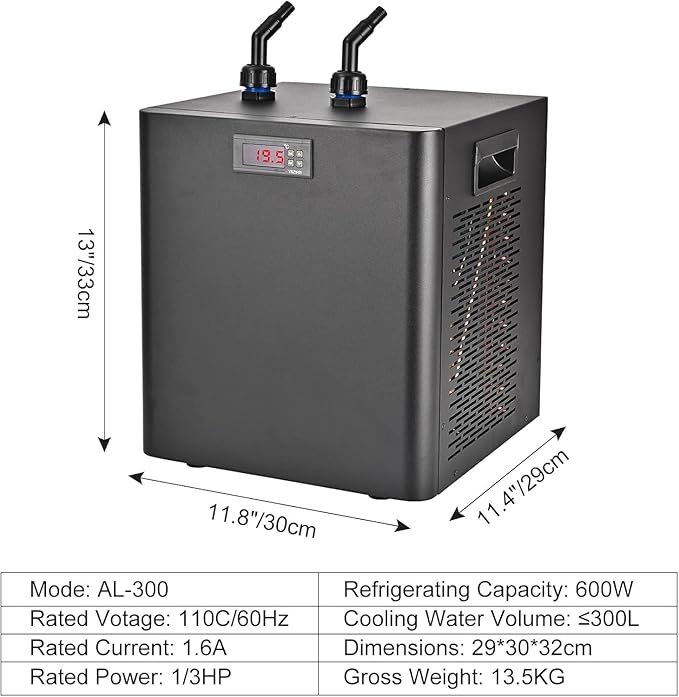 Water Chiller for Cold Plunge 79 Gal, 1/3 HP Aquarium Chiller, Cooling System - Image 3