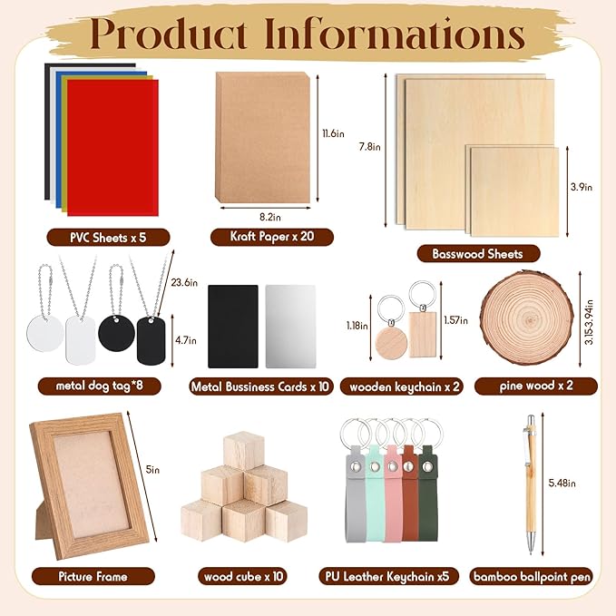 Tondiamo 76 Pcs Laser Material Explore Kit - Image 2